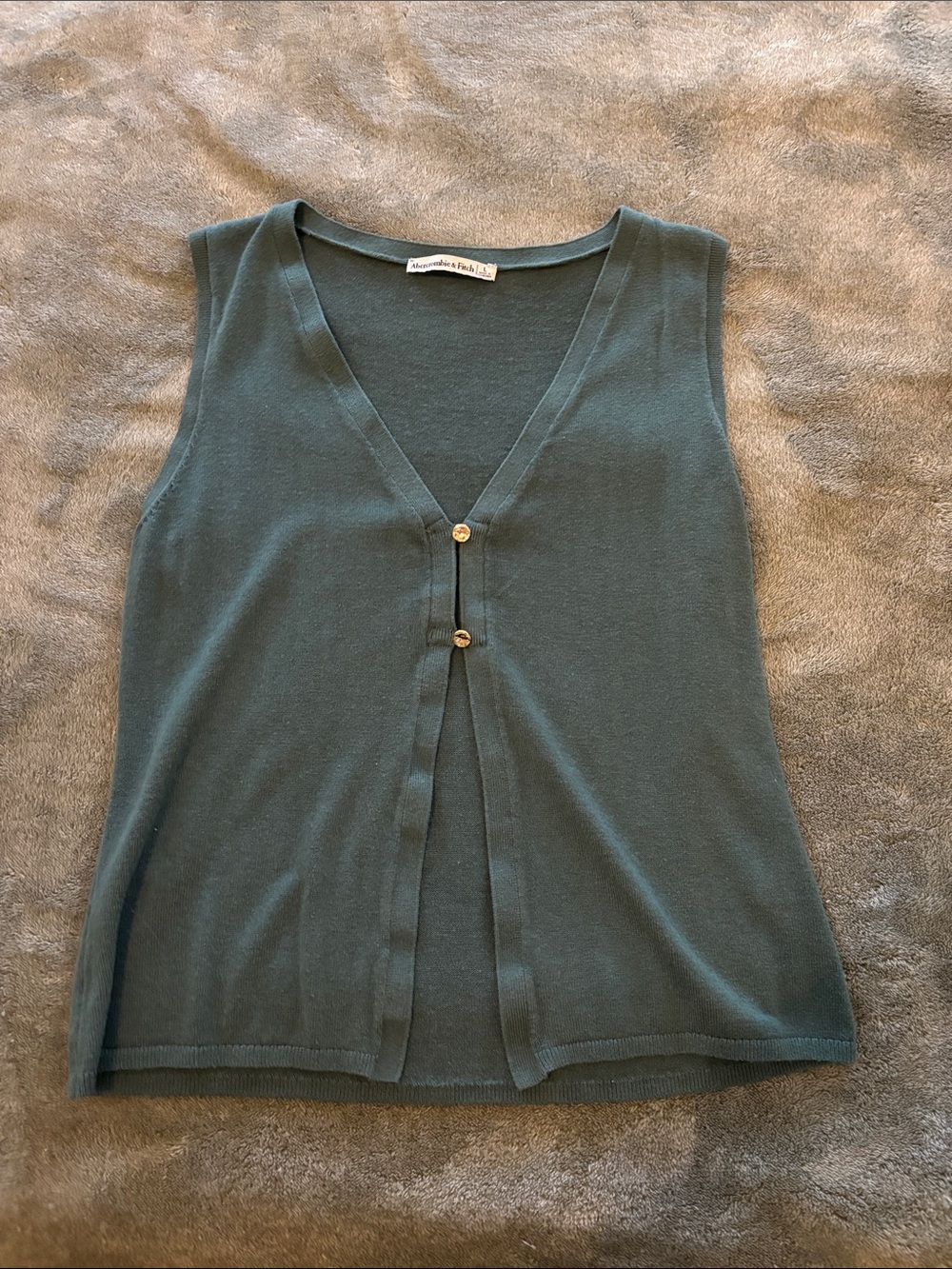 Abercrombie & Fitch Women's V-Neck Cutaway Sweater Vest